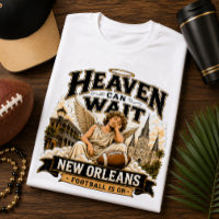 Céu Pode Esperar Fã de Futebol de Nova Orleans