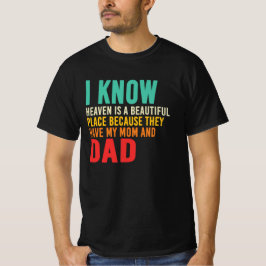 Camiseta Céu Porque Mamãe e Papai Tributo Memorial