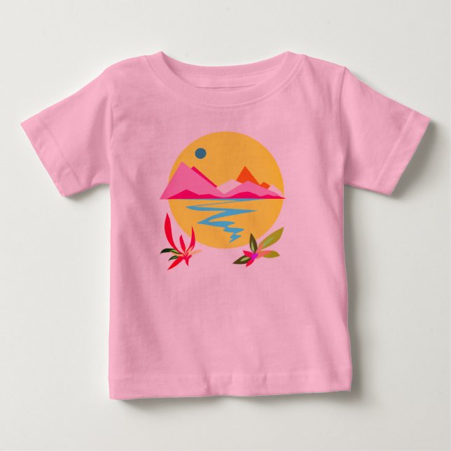 Camiseta Céu Rosa (Frente)