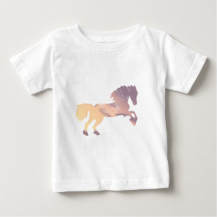 Camiseta Céu Sensível Cavalo Pastel Sunrise com Nuvens