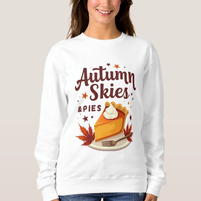 Camiseta Céus de Outono e Torta Cozy Fall (Frente)