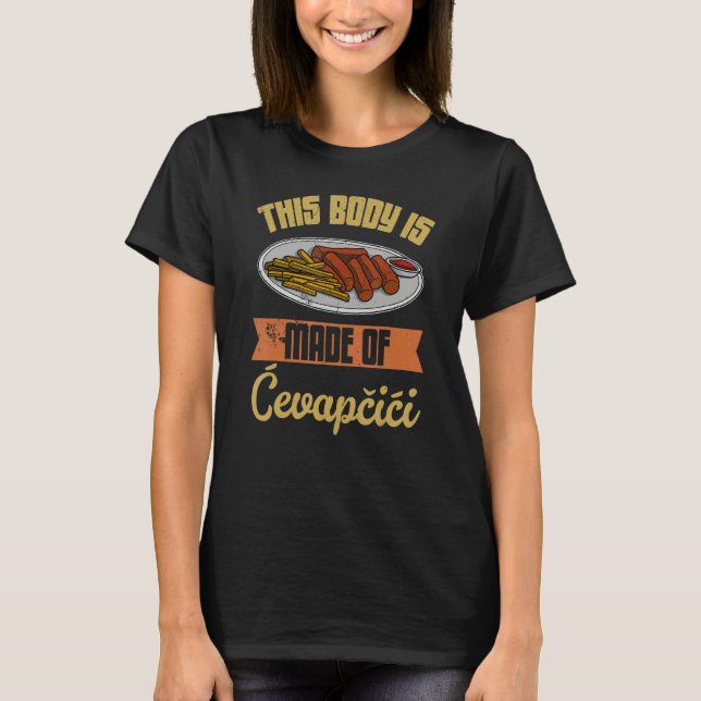 Camiseta Cevapcici Kebab Balkan cuisine 41 (Frente)