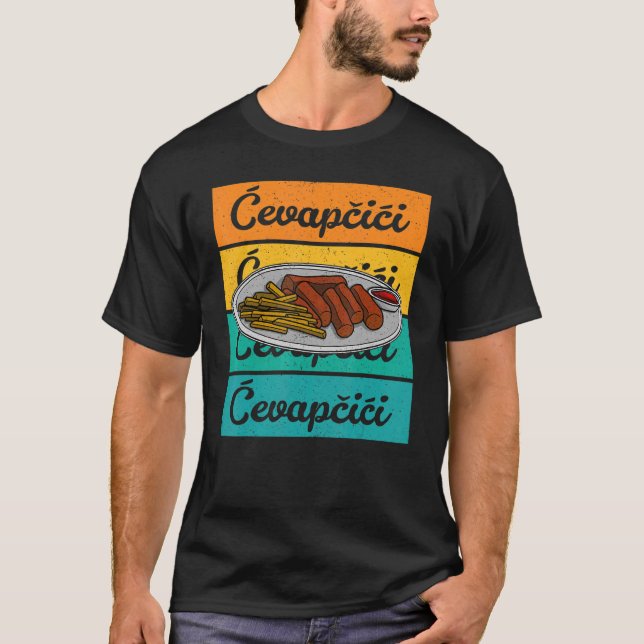 Camiseta Cevapcici Kebab cozinha balcânica 20 (Frente)