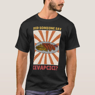 Camiseta Cevapcici Kebab culinária balcânica 46