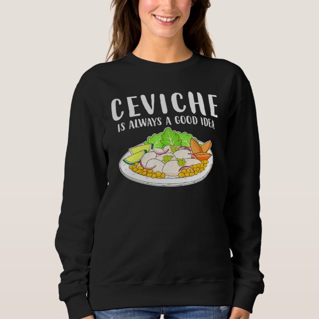 Camiseta Ceviche Marisco Peruano Boa Ideia (Frente)