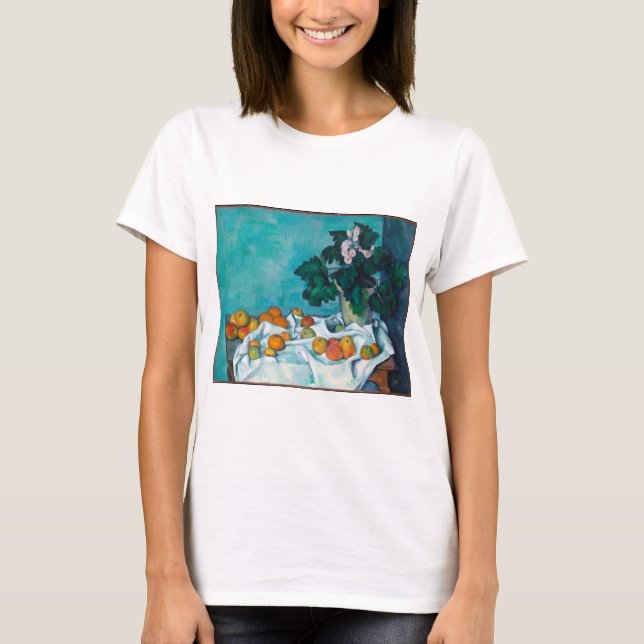 Camiseta Cezanne Apos impressionismo, Flores de Vida Estáti (Frente)