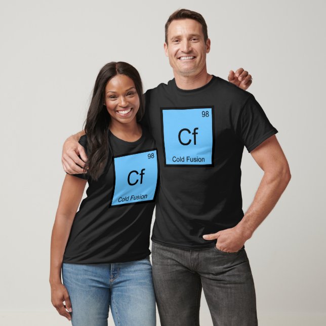 Camiseta Cf - Fusão Fria Símbolo de Elemento Químico Física (Unissex)