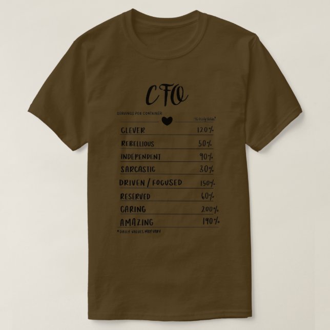 Camiseta cfo serve (Frente do Design)