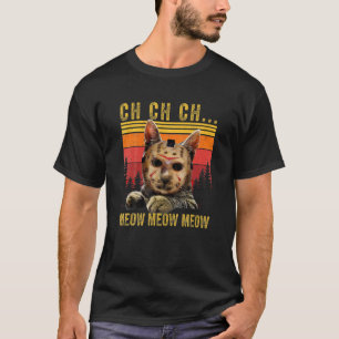 Camiseta Ch Ch Ch Meow Meow Meow Scary Sexta Feira Figurina