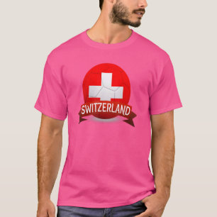 Camiseta Ch de Futebol da Equipe Nacional de Futebol da sui