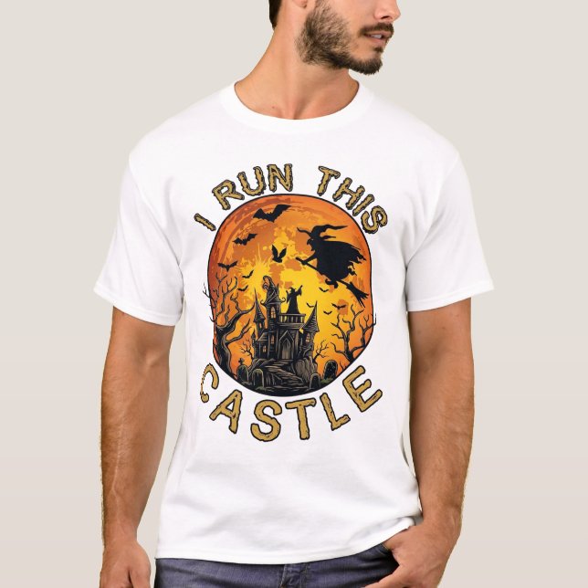 Camiseta Ch Meow Halloween Castelo Assombrado (2)_1 (Frente)