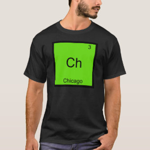 Camiseta Ch - Símbolo de Elemento de Química Engra