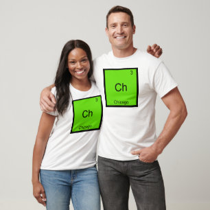 Camiseta Ch - Símbolo de Elemento de Química Engra