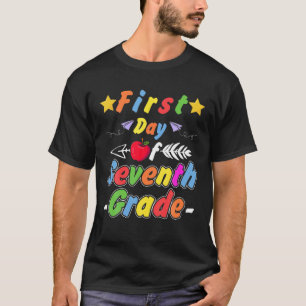 Camiseta Chá 7 De Boas-Vindas No Primeiro Dia Da Escola