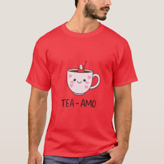 Camiseta Chá amo para amante de bebida