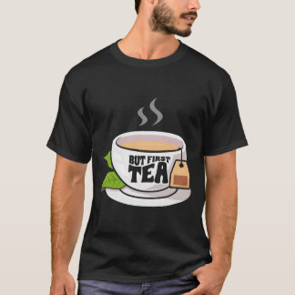 Camiseta Chá Bebida Aromática Chá Aroma Chá Bebendo