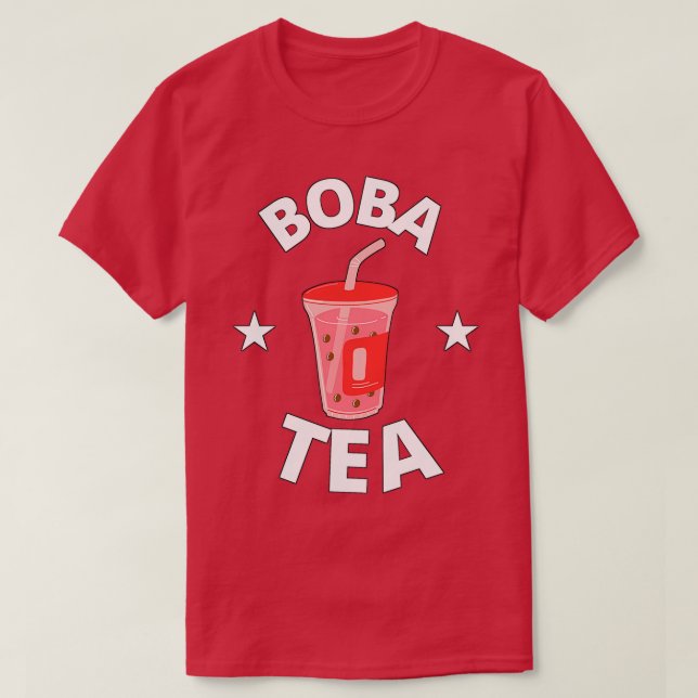 Camiseta Chá Boba Chá Morango (Frente do Design)