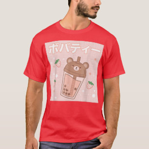 Camiseta Chá Boba Cute Bear Kawaii