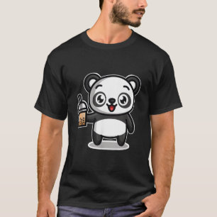 Camiseta Chá Bubble Boba Urso Panda Kawaii