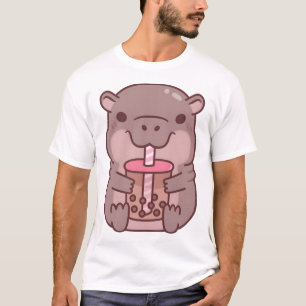 Camiseta Chá-Chá-Bebendo-Hippo