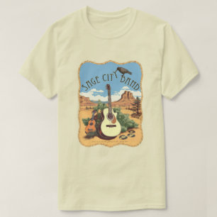 Camiseta Chá com banda de design de Sage City.