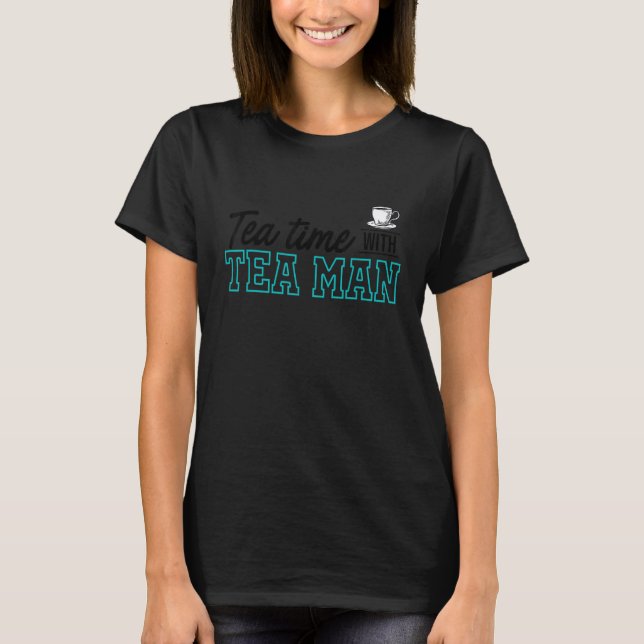 Camiseta Chá Com Chá Chá Chá Chá Chá Negra (Frente)