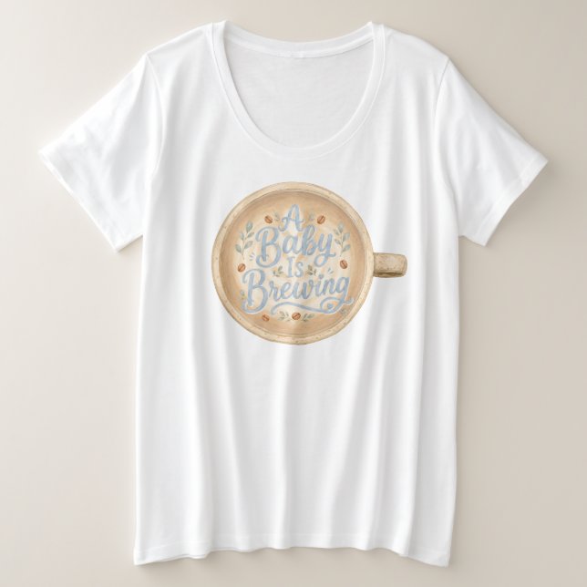 Camiseta Chá de Bebê: Bebê Está Sendo Preparado (Frente do Design)