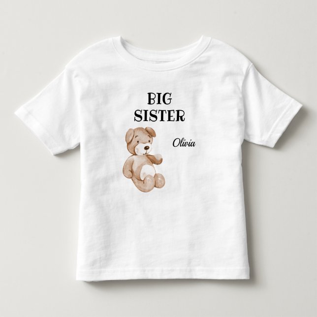 Camiseta Chá de Bebê Boho Irmã Mais Velha Bebê, Criança & C (Frente)