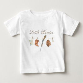 Camiseta Chá de Bebê Caçadorzinho em Aquarela