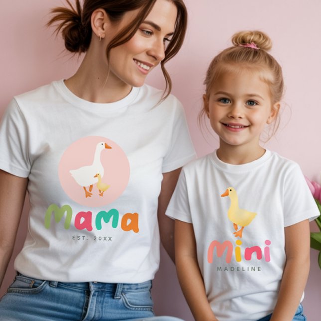 Camiseta Chá de Bebê da Mamãe Gansa Rosa Fofa e Sedutora (Criador carregado)