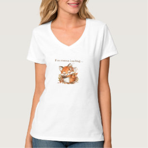 Camiseta Chá de Bebê da Raposa de Outono Aconchegante   “Ma