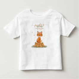 Camiseta Chá de Bebê da Raposa Rústica
