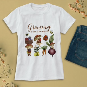 Camiseta Chá de Bebê de Humano Minúsculo para a Futura Mamã