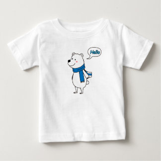 Camiseta Chá de Bebê do Urso Polar Fofo com amor- doce