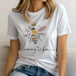 Camiseta Chá de Bebê Mamãe-Abe