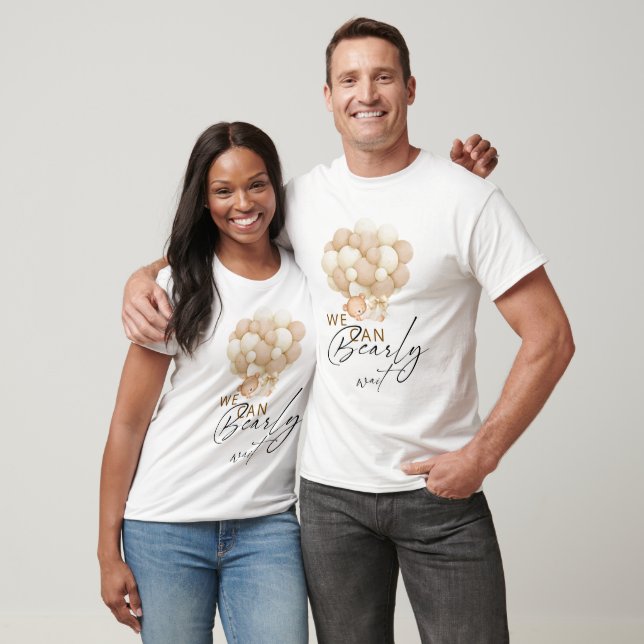 Camiseta Chá de Bebê Neutro Bearly Wait    (Unissex)