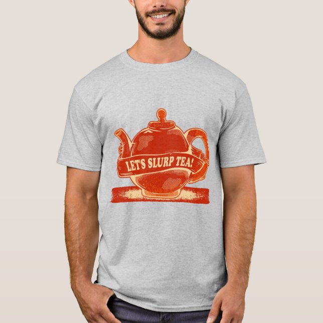 Camiseta Chá de Bebendo Engraçado (Frente)