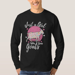 Camiseta Chá De Bicho Só Uma Garota Que Adora Caprinos