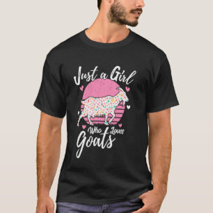 Camiseta Chá De Bicho Só Uma Garota Que Adora Caprinos
