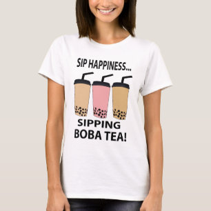 Camiseta Chá de Boba Chá de Bolha Chá de Leite Chá de Boba