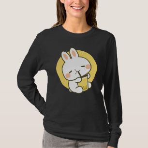 Camiseta Chá de Boba de Coelho Bunny Anime Kawaii