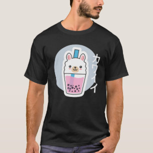 Camiseta Chá De Bolha, Cute Kawaii Llama Alpaca, Kan Japonê