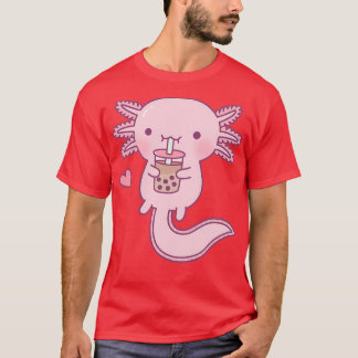 Camiseta Chá de bolha de Bebendo Axolotl