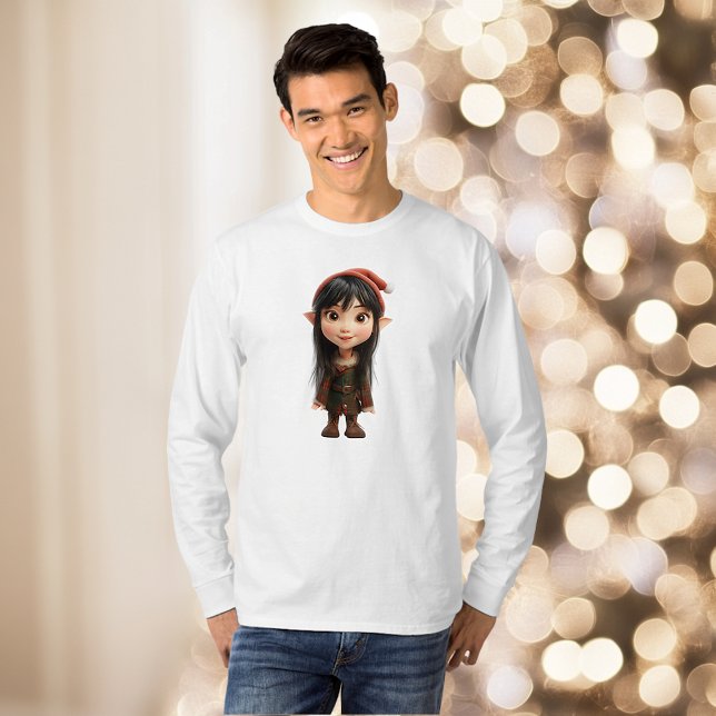 Camiseta Chá de Elfo de Natal (Criador carregado)