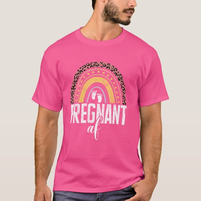 Camiseta Chá de fraldas AF Grávida (Frente)