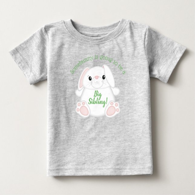 Camiseta Chá de fraldas Bunny Rabbit (Frente)
