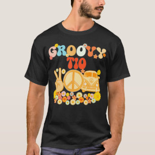 Camiseta Chá de fraldas da Família Groovy Tio Matching Da P