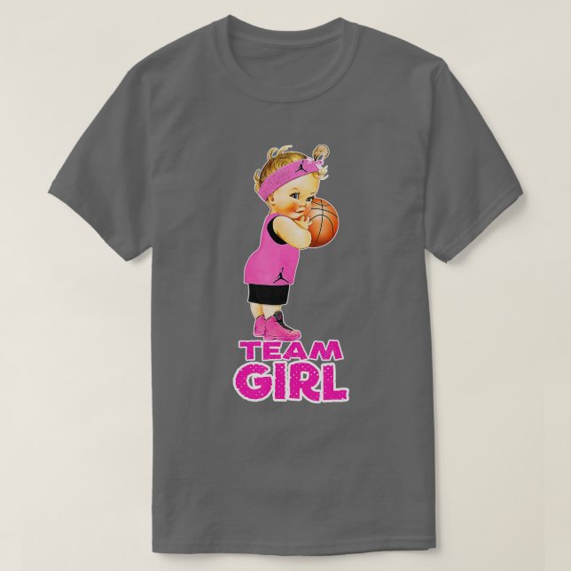 Camiseta Chá de fraldas de basquete - Sala de Renda de Gêne (Frente do Design)