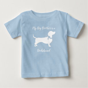 Camiseta Chá de fraldas de Cão de Dachshund Weiner