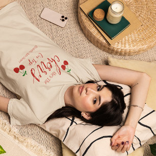 Camiseta Chá de fraldas de cerejas